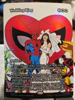 2025 MTG Marvel Spider-Man Wedding Ring Foil (Borderless) 0007 (M) - Image 1