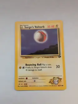 Lt. Surge's Voltorb 86/132 Pokemon TCG Gym Challenge Unlimited NM - Image 1