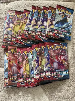 Pokemon Sword & Shield: Battle Styles Booster Packs - Lot of 19 (Factory Sealed) 820650808197 - Image 1