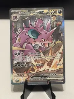 Pokemon TCG Team Rockets Nidoking EX 233/182 Destined Rivals SIR - Image 1