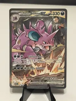 Pokemon TCG Team Rockets Nidoking EX 233/182 Destined Rivals SIR - Image 2
