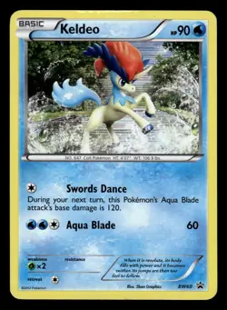 Keldeo BW60 Holo Rare Black Star Promo Pokemon Card - Image 1