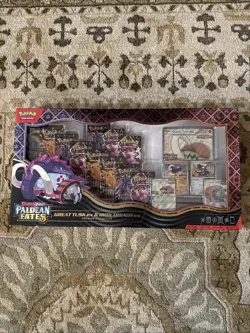 Pokemon TCG Paldean Fates Great Tusk ex & Iron Threads ex Premium Collection NEW - Image 1