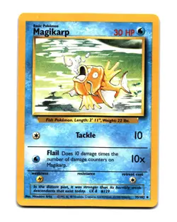 Pokemon Base Set Magikarp Uncommon 035/102 - Image 1