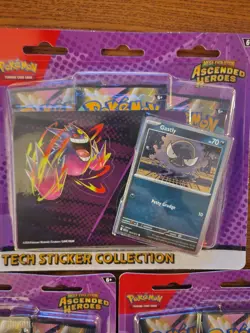 Pokemon TCG Ascended Heroes Tech Sticker Collection Gastly Sealed *In Hand* - Image 2