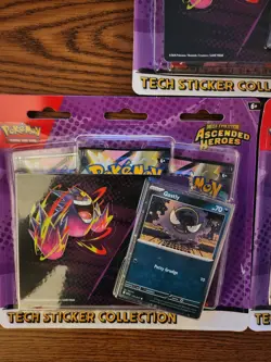 Pokemon TCG Ascended Heroes Tech Sticker Collection Gastly Sealed *In Hand* - Image 3