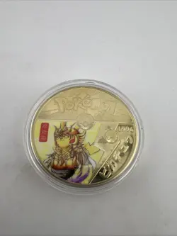 Pokemon GO Challenge Coin Pikachu 1996 Japan Limited Ed. 24kt Gold Plated READ!! - Image 1