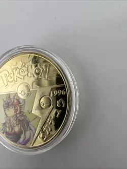 Pokemon GO Challenge Coin Pikachu 1996 Japan Limited Ed. 24kt Gold Plated READ!! - Image 3