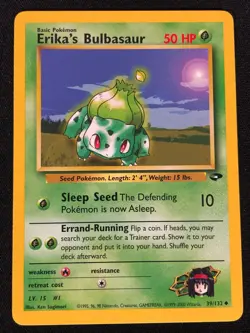 Pokemon Erika's Bulbasaur 39/132 Common (NM) - Image 1