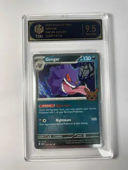 2024 Pokemon ENG Gengar PAF EN 057/091 TOC 9.5 Gem-Mint Graded Helloween QI94 - Image 1