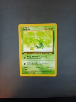 Pokemon Team Rocket 1st Edition Regular Finish Oddish 63/82 - Image 3