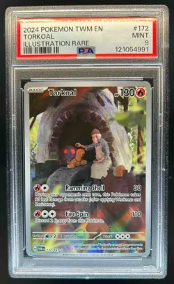 2024 Pokemon SV Twilight Masquerade Torkoal #172/167 PSA 9 - Image 1