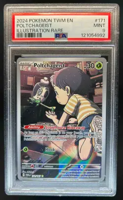 2024 Pokemon SV Twilight Masquerade Poltchageist #171/167 PSA 9 - Image 1