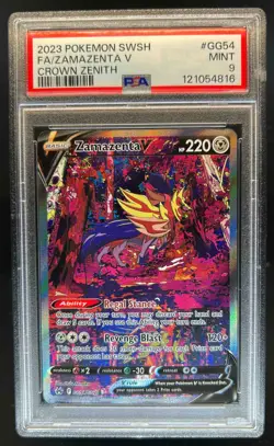 2023 Pokemon SWSH Crown Zenith Zamazenta V Galarian Gallery #GG54/GG70 PSA 9 - Image 1