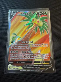 Pokemon TCG Pokemon Alolan Exeggutor V Exeggutor Ultra Rare Holo 071/078 - Image 1