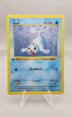 Pokemon TCG Seel Base Set 1st Edition 41/102 LP - Image 1