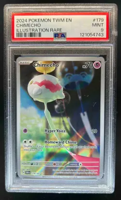2024 Pokemon SV Twilight Masquerade Chimecho #179/167 PSA 9 - Image 1