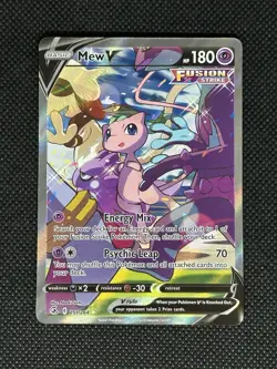 Mew V 251/264 Full Alternate Art 2021 Pokemon SwSh Fusion Strike SwSh08 TCG - Image 1