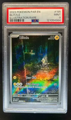 2023 Pokemon SV Paradox Rift Blitzle #195/182 PSA 9 - Image 1