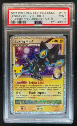 2021 Pokemon SWSH Celebrations Luxray LV.X Classic Collection #109/111 PSA 9 - Image 1