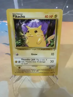 Pikachu E3 Stamped Promo 58/102 Base Set Yellow Cheeks Pokemon Card 1999 - Image 1