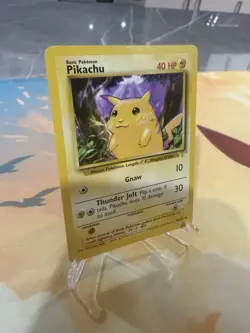 Pikachu E3 Stamped Promo 58/102 Base Set Yellow Cheeks Pokemon Card 1999 - Image 3