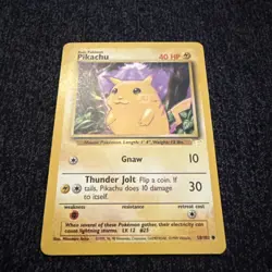 Pikachu E3 Stamped Pokemon Card Base Set 58/102 Yellow Cheeks 1999 - Image 3