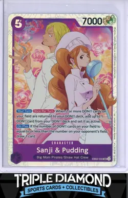 One Piece Extra Booster Anime 25th Collection EB02-035 Sanji & Pudding SR F142 - Image 1