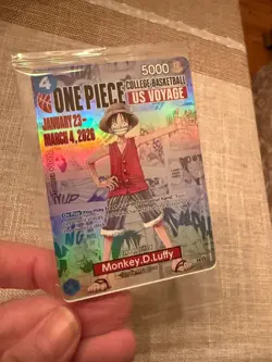 Monkey.D.Luffy (055) (College Basketball US Voyage) P-055 One Piece Promotion... - Image 1