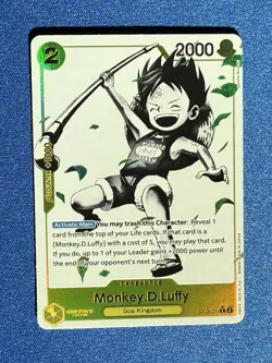 Monkey.D.Luffy One Piece St Deck 3 Brothers ST13-014 Alt Art Parallel Common - Image 1