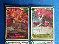 Donquixote Doflamingo One Piece TCG OP10-071 Super Rare+OP12 Rare+more - PWE - Image 3