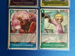 Donquixote Doflamingo One Piece TCG OP10-071 Super Rare+OP12 Rare+more - PWE - Image 4