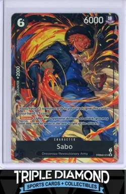 One Piece Premium Booster Volume 2 RB02-014 SR Sabo Alternate Art F139 - Image 1