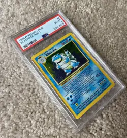 1999 POKEMON BASE SET UNLIMITED #2 BLASTOISE-HOLO PSA 4 - Image 3