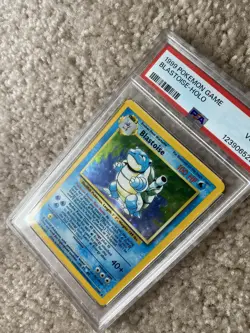1999 POKEMON BASE SET UNLIMITED #2 BLASTOISE-HOLO PSA 4 - Image 4