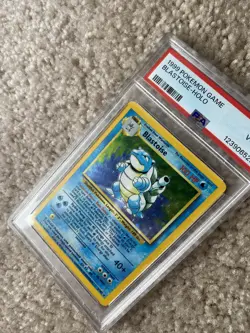1999 POKEMON BASE SET UNLIMITED #2 BLASTOISE-HOLO PSA 4 - Image 5
