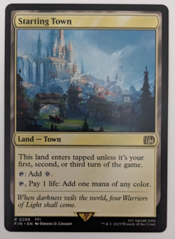 Starting Town (0289) FFI, Final Fantasy FIN, Magic MtG, Regular - NM!! - Image 1