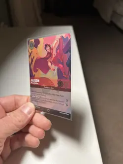 Disney Lorcana First Chapter EN 1 Aladdin Heroic Outlaw 211/204 Enchanted Holo - Image 4