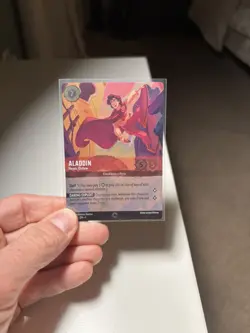 Disney Lorcana First Chapter EN 1 Aladdin Heroic Outlaw 211/204 Enchanted Holo - Image 5