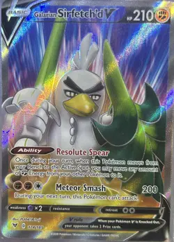 POKEMON TCG CARD Galarian Sirfetch'd V Full Art 174/185 Vivid Voltage 2020 - NM - Image 1