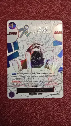 Gear Two Alt Art OP11-080 R A Fist of Divine Speed One Piece card game ENGLISH - Image 1