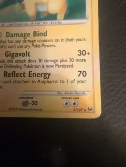 Pokemon TCG - Platinum Base Set - Ampharos 1/127 Rare Holo nm - Image 3