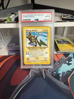 PSA 8 NM-MT 2002 POKEMON NEO DESTINY #111 SHINING RAICHU UNLIMITED - Image 1
