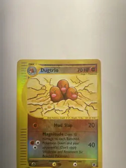 Dugtrio Expedition 10/165 Reverse Holo Rare Pokemon TCG 2002 MP- - Image 2