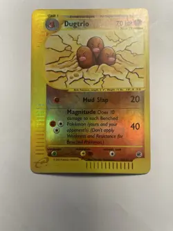 Dugtrio Expedition 10/165 Reverse Holo Rare Pokemon TCG 2002 MP- - Image 3
