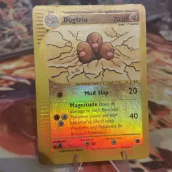 Dugtrio 10/165 Expedition Reverse Holo Vintage 2002 Pokemon Rare Card LP - Image 3
