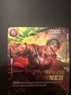 Roronoa Zoro (OP-06 Pre-Release Tournament) [Winner] P-045 One Piece card game - Image 3