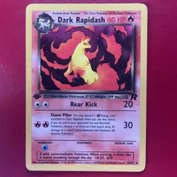 Dark Rapidash 44/82 Team Rocket Regular First Edition Pokemon Card - Image 1