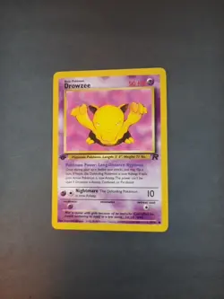 Pokemon Card Team Rocket 1st Edition Regular Finish Drowzee 54/82 - Image 3