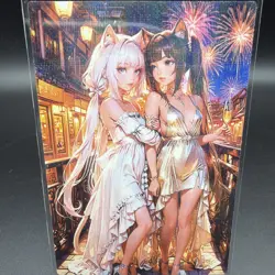 Chocola & Vanilla Anime Waifu Card Doujin ACG Goddess Holo - Image 2